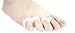 AnHua®Unisex Small Toe Soft Silicone 2 Holes Orthotics Bunion Tail Toe Straightener Separator Shield Protector Spreader Corrector Adjuster Foot Pain Relief