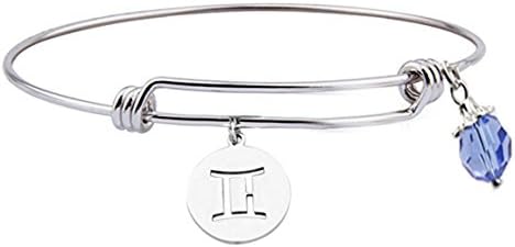 Personalized Constellation Bracelet ,Stainless Steel 12 Zodiac Sign Bracelet ,Birthday Bracelet (Gemini)