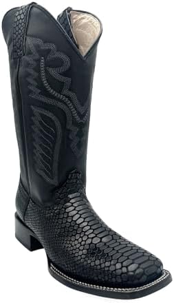 Amazon.com | The Western Shops Men's Embossed Python Snake Print