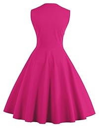 Vestido 'swing' clásico, de fiesta, sin mangas, antiguo, de los años 1950, para mujer, de Jiuzhoudeal