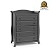 Storkcraft Avalon 5-Drawer Universal Dresser, Gray