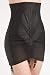 Rago Women's High Waist Open Bottom Girdle with Zipper, Black, Medium (28)
