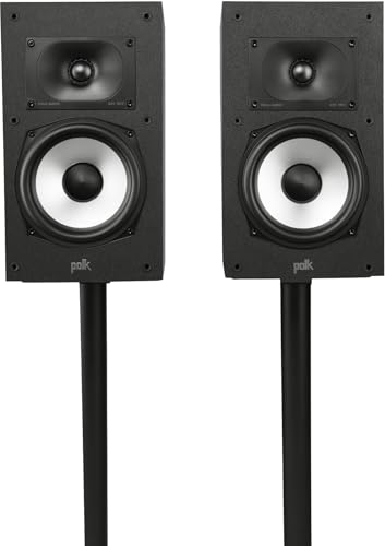 Polk Audio Monitor XT20 Bookshelf Surround Speakers (Pair, Midnight Black)