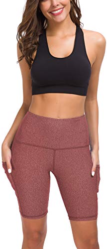 image for Custer's Night High Waist Out Pocket Yoga Short Tummy Control Workout 