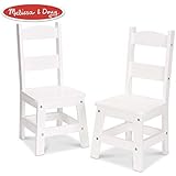 Melissa & Doug Wooden Chair Pair - White