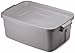 Rubbermaid FG2214TPSTEEL Roughneck Storage Tote Box, 10-Gallon, Steel, 8 Pack