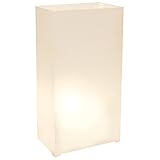 Lumabase 31812 Plastic, White 10 Count Luminaria Lantern, Color