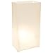 LumaBase Plastic Luminaria Lanterns, White - Set of 10