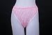 Haian PVC G-String Lace Panties Ladies Briefs Color Transparent Pnik (X-Large)