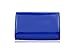 WALLYN'S Women Woven Leather Clutch Purses, Evening Bag Handbag Solid Color (Woven Blue)