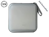 Second Generation 40 CD/VCD/DVD Storage Case Stiff Material with New Double Sleeves for Your CD Album White