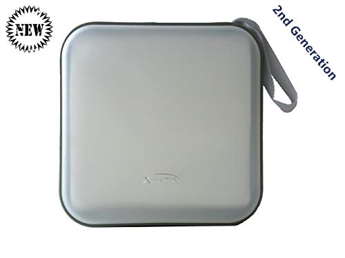 Second Generation 40 CD/VCD/DVD Storage Case Stiff Material with New Double Sleeves for Your CD Album White