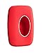 KAWIHEN Silicone Key Fob Cover Protector For Land Rover 5 Button key fob case LR2 LR4 Discovery Range Rover Sport Evoque LR052882 KOBJTF10A LR052905(Red)