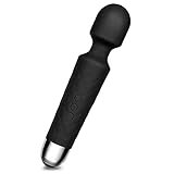 Electric Mini Cordless Wand Massager Powerful Vibrator by YICO Waterproof Rechargeable Electric Massage Wand for Women Toys with 12 Vibration Magic Stress Away, Purple
