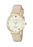 kate spade new york Women's 1YRU0484 Metro Analog Display Japanese Quartz Beige Watch