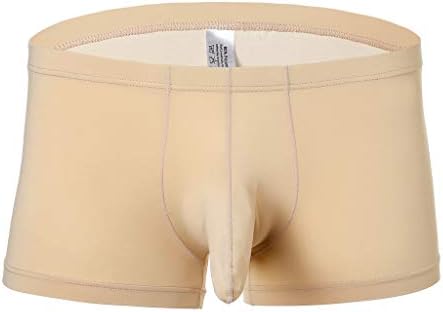 LUNIWEI Men's Boxer Ice-Threaded Bullet Underwear Elephant Nose Underpants Brief Panties Trunks Pants