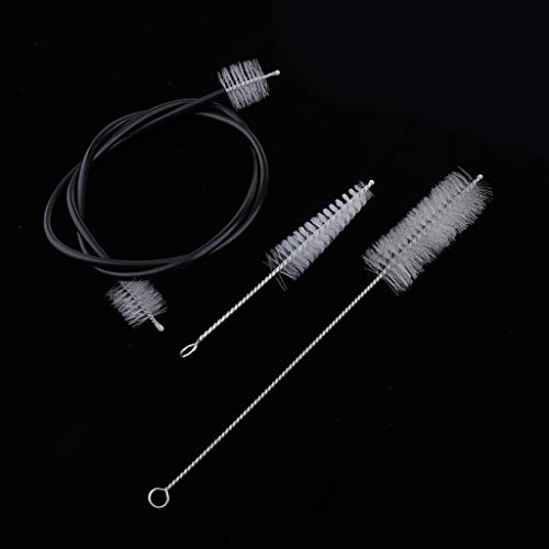 image for D DOLITY Set of 3 Trumpet Cleaning Kit Flexible Mouthpiece Valve Brush