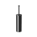 Gatco 1481MX Latitude II Round Toilet Brush and Holder, Matte Black