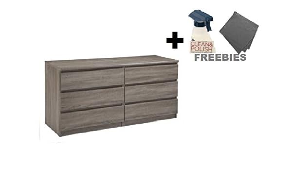 Amazon Com Tvilum Scottsdale 6 Drawer Double Dresser In Truffle