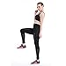 Lookatool Women High Waist Fitness Yoga Sport Pants Nine Points Leggings (M, Black)