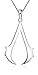 Assassins Creed Pendant Necklace Sterling Silver Plated Jewelry