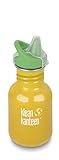 Klean Kanteen Kid's School Bus Stainless Steel Sippy Bottle, 12-Ounce