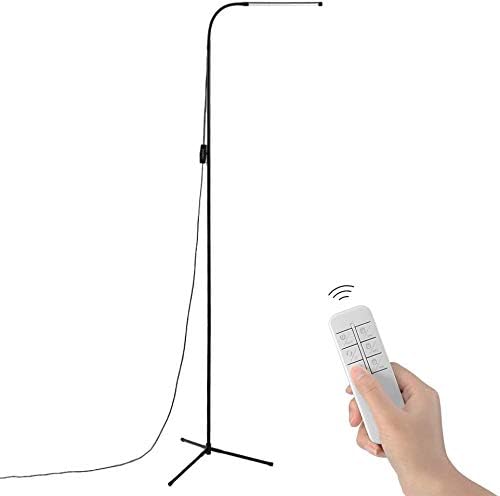 Vorally Floor Lamp for Living Room Bedroom Craft LED Floor Lamps Remote and Touch Control, Dimmable Reading Standing Lamp Adjustable Long Lifespan 1000 Lumen 3 Color Temperature 8W