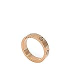 Luxury Shine Celebrity Love Rose Gold-Plated Band Ring for Women (8)