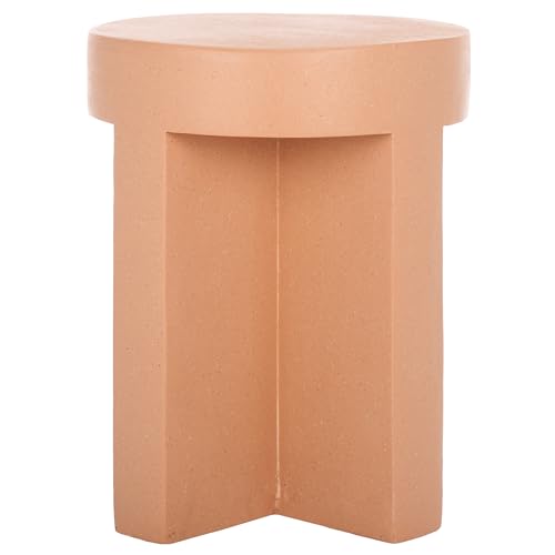 SAFAVIEH Home Collection Aldrich Modern Contemporary Terracotta Round Accent Ta…