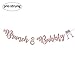 Rose Gold Glitter Brunch & Bubbly Banner Sign Garland Pre-strung for Bridal Brunch Shower Bachelorette Party Champagne Bubbly Bar