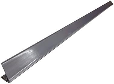 Case of 50 Gray 48" Clip-On Price Label Channel for Gondola Shelving