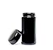 ultravioLeaf 100 ml (3.3 fl oz) Premium Tall Black Ultraviolet Refillable Glass Screw Top Smell Proof Jar for Herbs, Spices, Medicines Discreet Storage Container