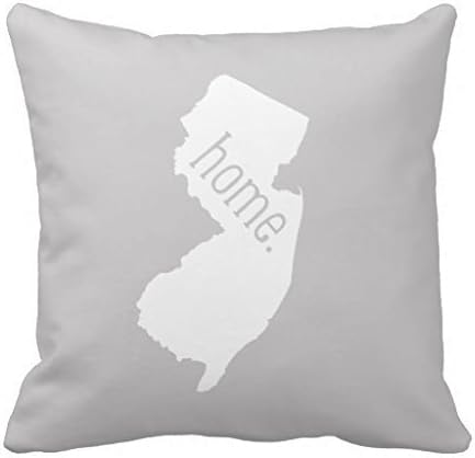 New Jersey Home State Throw 18*18 pillow Case