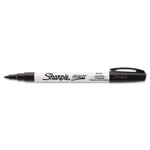 Sharpie Permanent Paint Marker, Fine Point, Black