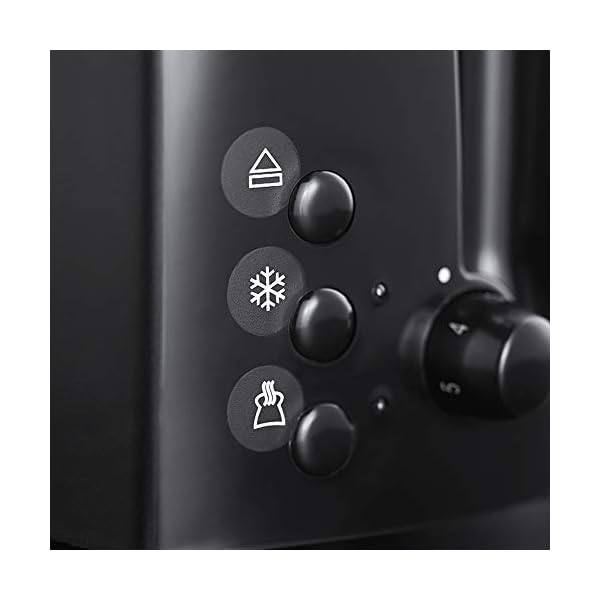 Russell Hobbs 21651 Textures 4-Slice Toaster 21651-Black, Plastic, Black
