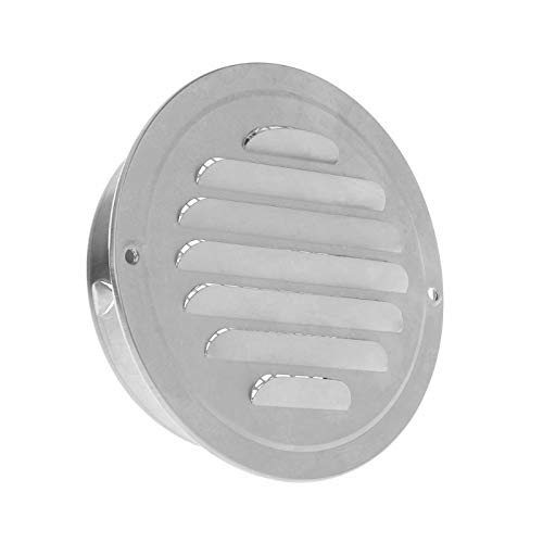 Vogueing Tool Circular Air Vent Grille Covers Metal Ventilation Grille Round Wall Vent with Insect Protection for Bathroom Office Room (70mm)