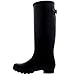 Womens Adjustable Back Tall Waterproof Winter Rain Wellies Wellington Boots - Black - 8-39 - CD0013