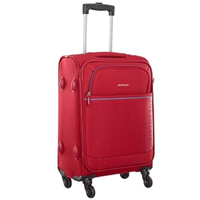 Aristocrat Polyester 58.3 cms Red Softsided Cabin Luggage (Baleno)