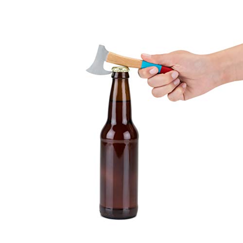 Foster & Rye 5706 Beech Wood Axe Bottle Opener, Set of 1, Multicolor