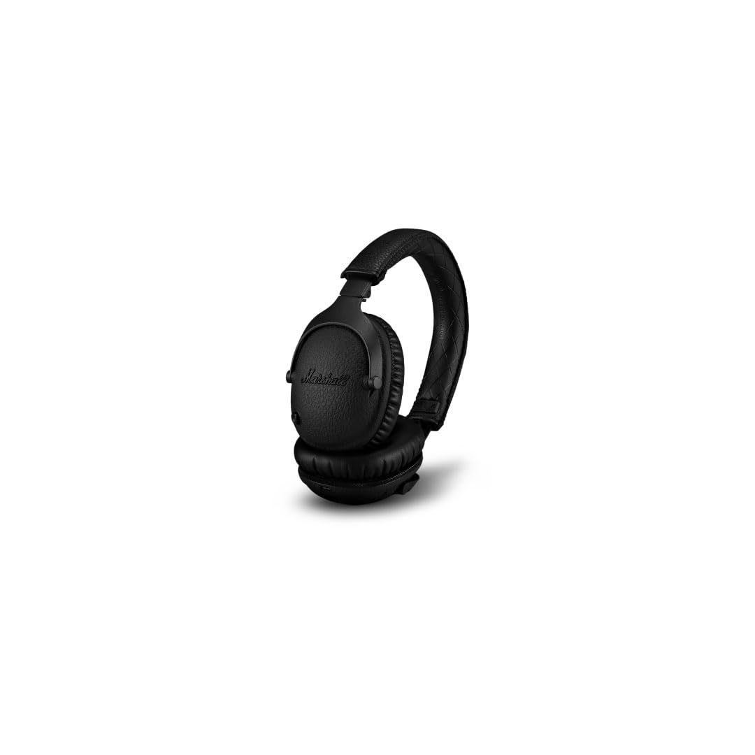 Marshall Monitor II Wireless Bluetooth Headset with Hybrid Active Noise Reduction, Over-Ear Headset, 30 Hours – Black