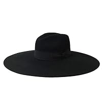 RXIN Wool Felt Wide Brimmed hat with 16cm Large Brim hat Casquette chapeu Fashion Black White Red with Women Men