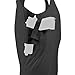 ConcealmentClothes Men’s Compression Undercover- Concealed Carry Holster Tank Top Shirt - Black - Large