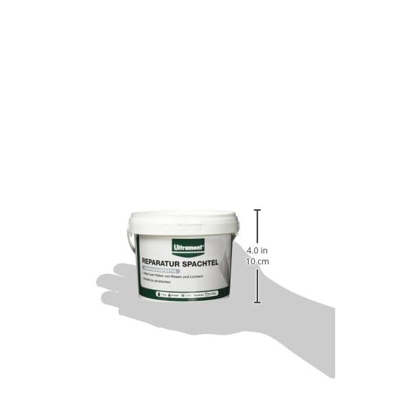 Ultrament Reparatur Spachtel, Schimmelschutz, weiß, 1 kg – Bild 5