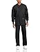 Landau Essentials Relaxed Fit 5-Pocket Snap-Front Scrub Jacket for Men 7551 Black