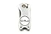 Silver GoPick Golf Divot Repair Tool - Stainless Steel Switchblade with Detachable Ball Marker