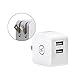 Yubi Power Ul Approved 2- Port 5v 3.1a 15w Mini Usb Travel Wall Charger with Foldable Prongs for Apple Ipad 2, New Ipad 3, Iphone 5 4s 4 3 3gs, Amazon Kindle Fire Hd Dx Keyboard, Samsung Galaxy Tab (Usb Cable NOT Included)