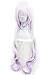 Anime Cosplay Wig Long Purple White Mixed Gradient Hair Synthetic Wigs+6 Balls+Horn+Tail