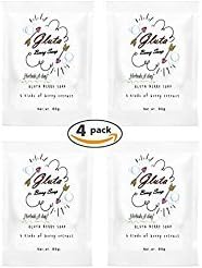 New Gluta Berry Pure Soap Two Tone Body Whitening Soap Bar Lightening Aura Skin Lightener