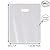 100 Pack 12" x 15" with 1.25 mil Thick White Merchandise Plastic Glossy Retail Bags | Die Cut Handles | Perfect for Shopping, Party Favors, Birthdays, Children Parties | Color White | 100% Recyclable