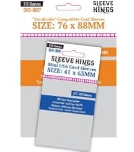 zombicide 2nd edition card sleeves Amazon.com: Sleeve Kings Zombicide Compatible Sleeves 76 X 88 mm (4x110  Pack, 440 Sleeves) : Toys & Games
